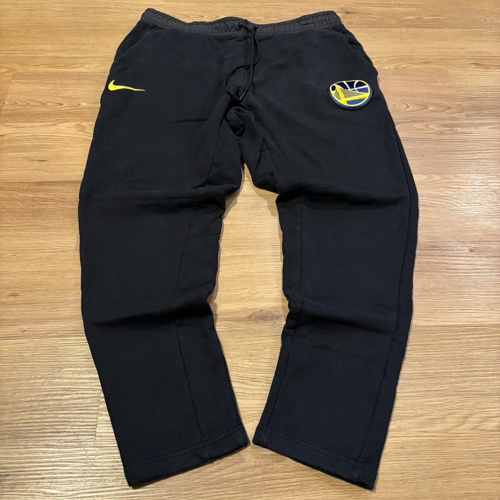 Nike NBA Pants Men's XXL Golden State Warriors Warmup Basketball Logo 860884-010